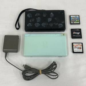 LA005329(041)-318/IY0【名古屋】Nintendo ニンテンドー DS Lite USG-001 ゲーム機 2点 / ソフト 3点