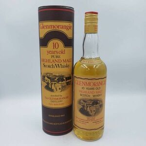 M2314(035)-612/TH22000【千葉】酒　Glenmorangie　10年　HIGHLAND MALT SCOTCH WHISKY　グレンモーレンジ 　43％　760ml　ケース付き