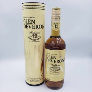 M2314(035)-614/TH10000【千葉】酒　GLEN DEVERON　12年　MACDUFF　SCOTCH WHISKY　グレンデヴェロン　マクダフ　40％　750ml　ケース付き