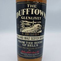 M2314(035)-615/TH10000【千葉】酒　THE DUFFTOWN　８年　GLENLIVET　A DE LUXE　ダフタウン　グレンリベット　46％　760ml　ケース付き_画像7