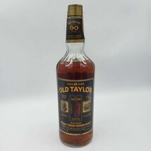 M2314(035)-617/TH30000【千葉】酒　OLD TAYLOR　６年　KENTUCKY STARIGHT BOURBON WHISKEY　オールドテイラー　バーボン　45％　760ml_画像1