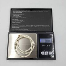 M035-551【千葉】ネックレス　パール　K18　重量：約8.00g　レディース　アクセサリー　ファッション　小物_画像10