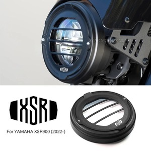 ヘッドライト 保護 カバー YAMAHA ヤマハ XSR900 2022-2023 アルミ プラスチック