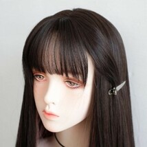 ☆早着☆フルウィッグ インナーピンク ロングヘアーウィッグ かつら 小顔効果 ロング コスプレ ウイッグ イメチェン 原宿系 ロング_画像6