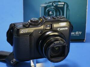 ★ 極美品 ★　キヤノン ♪ CANON 　 PowerShot Ｇ １１　 黒色 ＋ 元箱 と ほぼ揃っている 付属品 セット　★