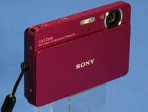 ★ 美品 ★ ソニー ♪ ＳＯＮＹ 　ＤＳＣ－T ７００　レッド ★ １０１０万画素光学x４ 内蔵メモリ ４G ３.５型 タッチP液晶 ★ _画像3