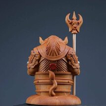 「西遊記」牛魔王 置物 勢が強い 悪魔 妖怪 木像 木製フィギュア コレクション 玄関おきもの風水 厄除け 守護神 木彫り 置物_画像8