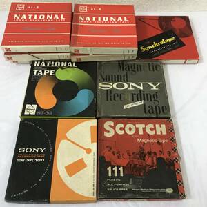 オープンリール 11個 ナショナル ソニー SCOTCH 他 サウンド レコーディング スタンダードテープ 中古 未確認 ジャンク