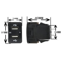 ホンダ Bタイプ スイッチホール USB充電器 電圧計 スマホ充電 ヴェゼル N-BOX N-VAN N-WGN ジェイド シャトル ステップワゴン スパーダ_画像2