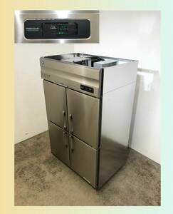 ★中古美品★ 2021年 ホシザキ 業務用 冷凍庫 HF-120A-1-ML W1200×D800×H1910 131㎏ 単相100V 50/60Hz 1046L 4ドア 縦型 エバドレン装置