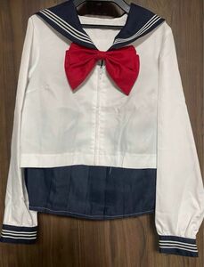 新品未使用　Lサイズ　長袖セーラー服　3点セット　コスプレ　制服　レディース