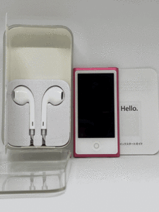 【新品バッテリー交換済み nanoシリーズ最終モデル】 Apple iPod nano 第7世代 16GB ピンク 中古品 【完動品 生産終了品 1円スタート】