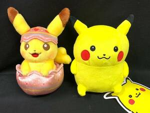 ポケモンセンター　24じかんぽけもんCHU+Happy Easter Basket　たまごごっこ ピカチュウ　ぬいぐるみ 2体　ポケットモンスター pokemon