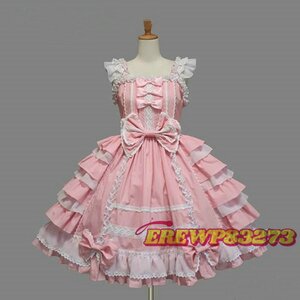 sroli Lolita ga- Lee punk gothic meido cosplay One-piece dress Classic Lolita dress frill 