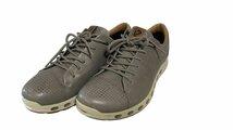 1円●未使用●ecco エコー●ローカットスニーカー●ゴアテックス×レザー グレー メンズ 26㎝ レースアップシューズ ビジネスシューズ_画像1