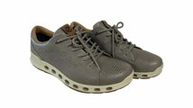 1円●未使用●ecco エコー●ローカットスニーカー●ゴアテックス×レザー グレー メンズ 26㎝ レースアップシューズ ビジネスシューズ_画像2