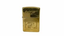 希少●ZIPPO ジッポ●007 オイルライター●1996年製 ゴールド ロゴ 金 拳銃 ピストル ガン_画像1