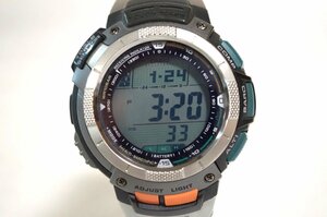 1円●美品 動作OK●カシオスポーツ●プロトレック PRO TREK●PRW-1000J●タフソーラー デジタル メンズ腕時計 ブラック 黒 ラバー