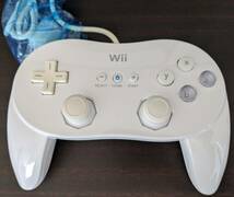 【中古】Wii クラシックコントローラ PRO shiro シロ 白 ホワイト / 任天堂 / ニンテンドー / Nintendo / Wii U / クラコン 匿名配送_画像2