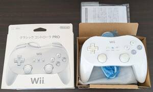 【中古】Wii クラシックコントローラ PRO shiro シロ 白 ホワイト / 任天堂 / ニンテンドー / Nintendo / Wii U / クラコン 匿名配送 2