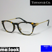 TIFFANY&CO ティファニー レディース 眼鏡 メガネ フレーム TF2237D-8015-48 度付可 トータス　ティファニーブルー　ゴールド_画像1