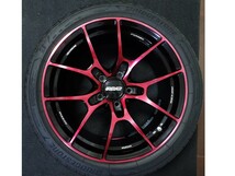 レイズ RAYS VOLK ボルク G025 鍛造 レッド 9.5J +45 pcd120 245/40R18 POTENZA SPORT 18インチ シビック タイプR TypeR FK8 FL5_画像5