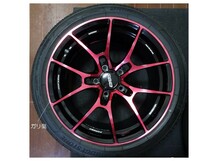 レイズ RAYS VOLK ボルク G025 鍛造 レッド 9.5J +45 pcd120 245/40R18 POTENZA SPORT 18インチ シビック タイプR TypeR FK8 FL5_画像3