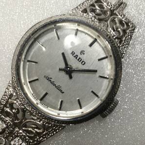 RADO ラドー Artcolline アールコリン 手巻き シルバーカラー 装飾ベルト レディース 腕時計 ヴィンテージ 動作品 AC108000Pの画像1