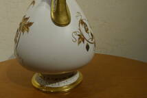 ロイヤルウースター　花瓶　金彩盛上双耳花瓶　アンティーク　骨董　豪華　装飾_画像8