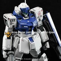 MG 1/100 ジム・スナイパー Ⅱ（ホワイト・ディンゴ隊仕様）用水転写式デカール　並行輸入品_画像2