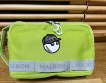 即発送★マルボンゴルフ Malbon Golf カートバッグ ハンドバックグリーン　a_画像3