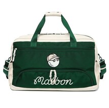 在庫処分Sale品★マルボンゴルフ MALBON　GOLF ボストンバッグ　グリーン_画像1