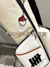 セール品★マルボンゴルフ　malbon golf キャディバッグス　スタンドキャディバッグ　ホワイト_画像6