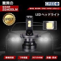 即納! CREE製 XHP50! LEDヘットライト HB4 9006 LED フォグランプ 22400LM ホワイト 6500K DC12V 車検対応 LED バルブ 送料込 VB05_画像2