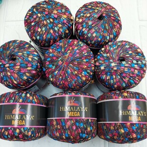 100円〜 毛糸 手芸材料 編み物◆Himalaya MEGA・8玉