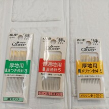 100円〜 手芸材料 ハンドメイド用材料◆縫い針 待針 ピンクッション ボタンつけ糸 まとめてセット_画像2