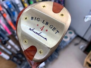 ＜中古 送料無料 良好 本間 木製 パーシモン BIG-LB GET 4W スーパーライトチタンカーボン フレックスR1＞