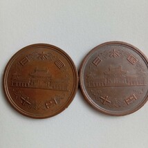 昭和61年前期　10円硬貨　4枚　銅貨 十円_画像4