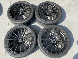 weds ウェッズ　SA-15R 18インチ 7.5J＋45 100 5H タイヤ225/40R18海外メーカーヒビ割れ有り　レガシィ　プリウス　86 BRZ