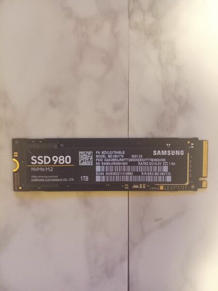 Samsung 980 1tb M.2拡張カード付き