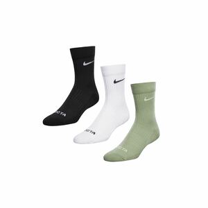 NIKE × DRAKE NOCTA Sock 3Pack Black/White/Green Small 22cm-24cm 新品 ナイキ ノクタ 靴下 3足セット Socks Sサイズ レディース キッズ