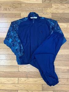 Vintage 90s Nike Windbreaker Track Suit Navy Pattern 2 Piece Jacket Pants ナイキ ウィンドブレーカー セットアップ