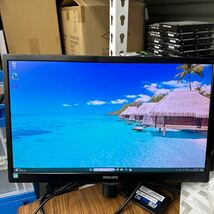 junk-32 Philips 223v5L 22インチ液晶モニター　フルHD HDMI 画面キズ小 スタンド無し　電源ケーブル付き_画像1