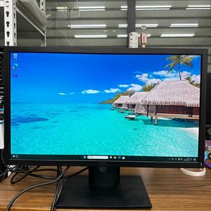 junk-36 DELL E2417H 24インチ液晶モニター　フルHD DPで検品　画面キズ小 電源ケーブル付き