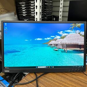 junk-47 Lenovo E24-10 24インチ液晶モニター　フルHD DPで検品　スタンド無し 画面キズ小　電源ケーブル付き