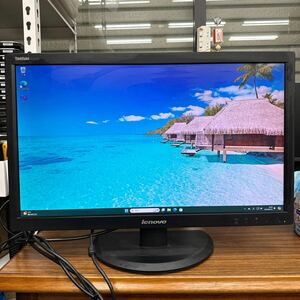 junk-49 Lenovo E2323 23インチ液晶モニター　フルHD VGAで検品　画面キズ　電源ケーブル付き