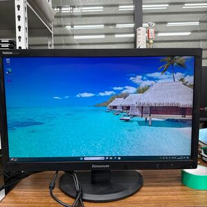 junk-54 Lenovo E2323 23インチ液晶モニター　フルHD VGAで検品　画面キズ　電源ケーブル付き