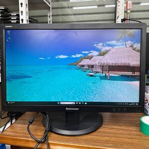 junk-55 Lenovo E2323 23インチ液晶モニター　フルHD VGAで検品　画面キズ　電源ケーブル付き