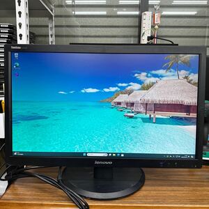 junk-60 Lenovo E2323 23インチ液晶モニター　フルHD VGAで検品　画面キズ　電源ケーブル付き