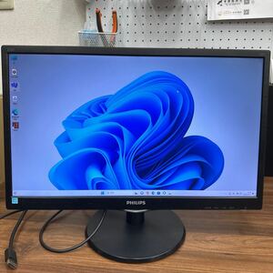 junk-73 Philips 223v5L 22インチ液晶モニター　フルHD HDMIで検品　画面キズ　電源ケーブル付き